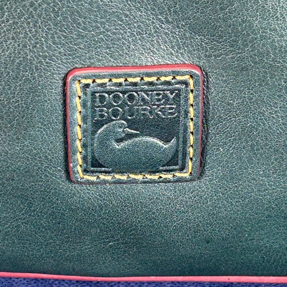 Dooney Bourke Teal Leather Domed Buckle Satchel Handbag New with Tags - Picture 2 of 15